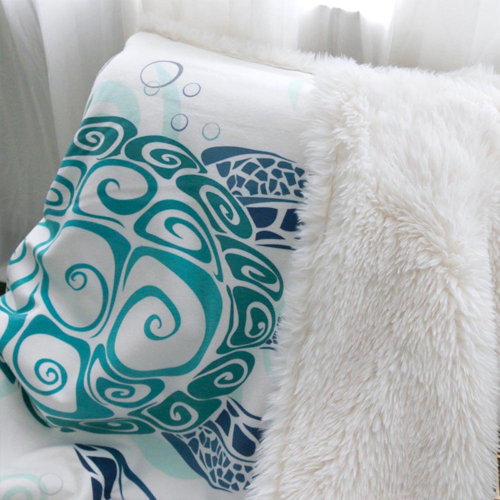 Snook 30x40 Sherpa-backed Minky Blanket