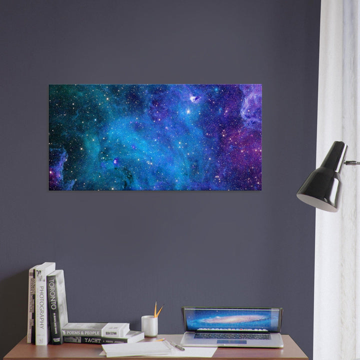 Little Squiffy Print Material 50x100 cm / 20x40″ / Horizontal Stardust Galaxy Canvas Wall Art