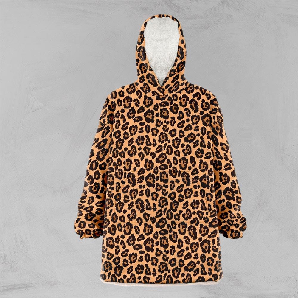 Leopard Print Oversized Floofy Hoodie