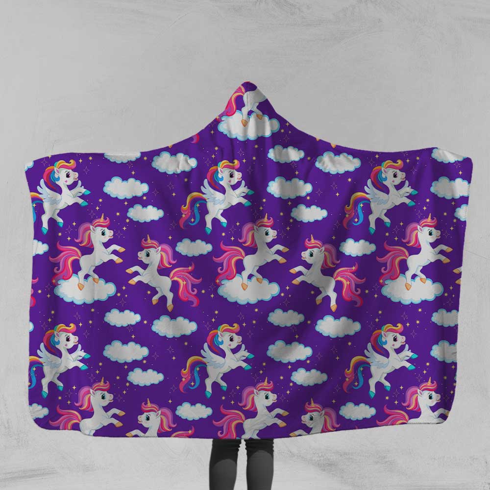 Hooded Summer Soft Blanket For Baby In Unicorn Character