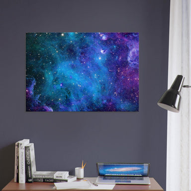 Little Squiffy Print Material 70x100 cm / 28x40″ / Horizontal Stardust Galaxy Canvas Wall Art