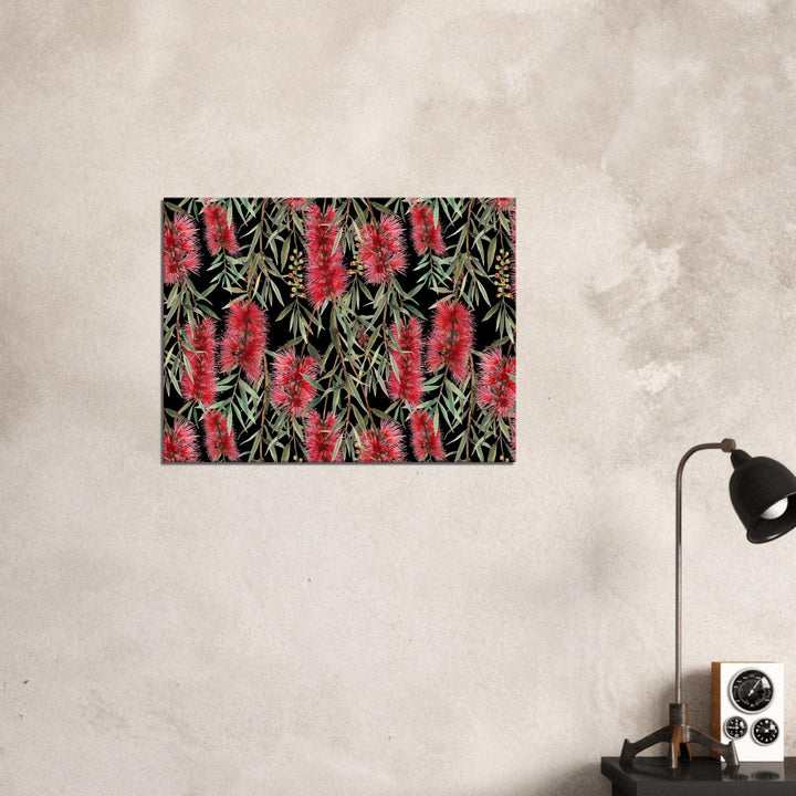 Little Squiffy Print Material 60x80 cm / 24x32″ / Horizontal Australian Bottle Brush Flower Canvas Wall Art