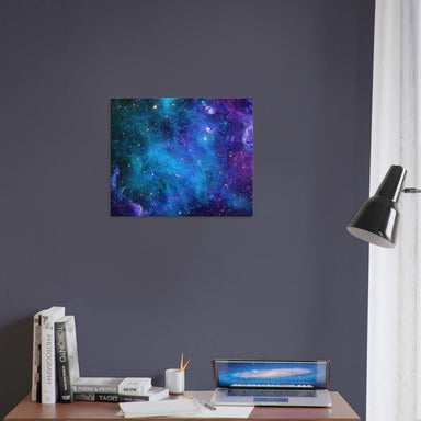 Little Squiffy Print Material 50x60 cm / 20x24″ / Horizontal Stardust Galaxy Canvas Wall Art