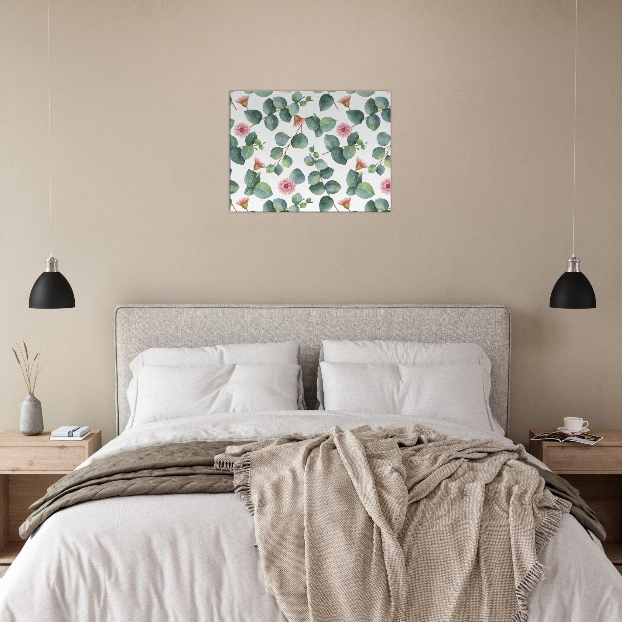 Little Squiffy Print Material 60x80 cm / 24x32″ / Horizontal Eucalyptus Blossom Canvas Wall Art