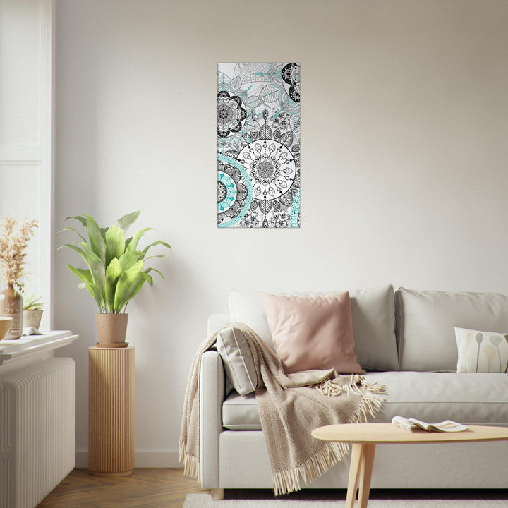 Little Squiffy Print Material 50x100 cm / 20x40″ / Vertical Mandala Heavens Canvas Wall Art