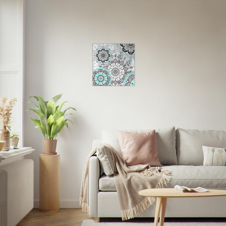 Little Squiffy Print Material 60x60 cm / 24x24″ / Horizontal Mandala Heavens Canvas Wall Art