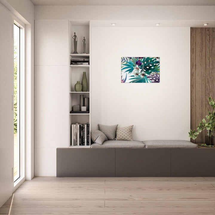 Little Squiffy Print Material 50x75 cm / 20x30″ / Horizontal Tropical Orchid Canvas Wall Art