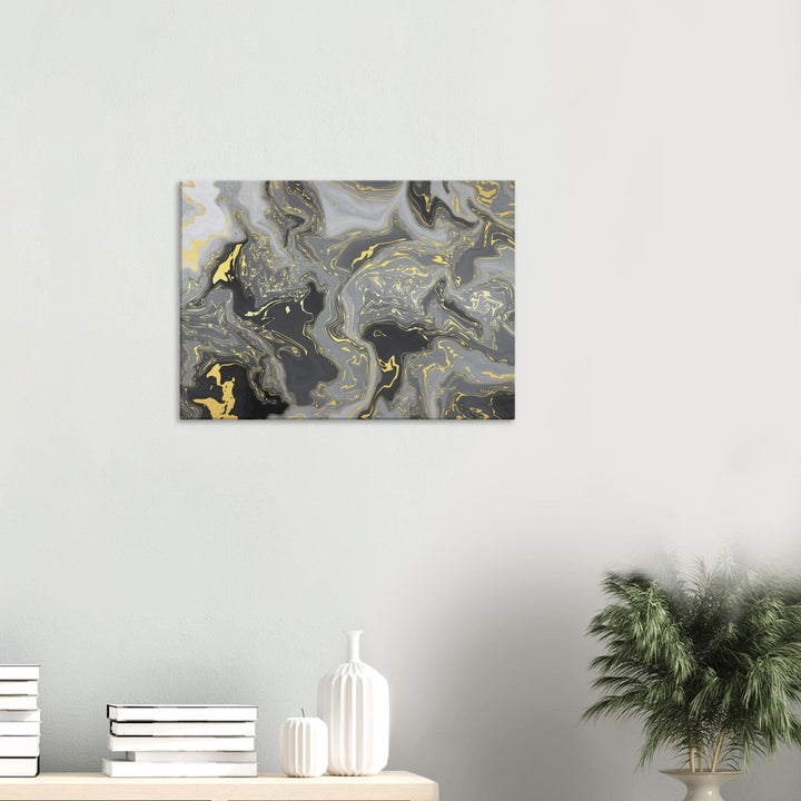 Little Squiffy Print Material 50x70 cm / 20x28″ / Horizontal Kiamas Black Marble Canvas Wall Art