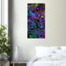 Marble Print Material 50x100 cm / 20x40″ / Vertical Neon Psychedelic Marble Canvas Wall Art