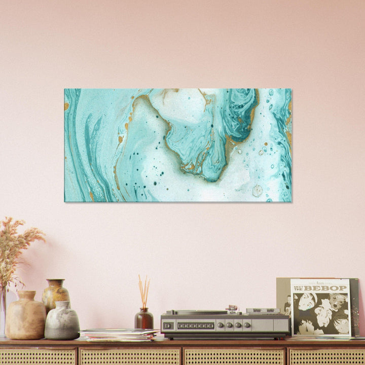 Little Squiffy Print Material 50x100 cm / 20x40″ / Horizontal Twilight Beach Marble Canvas Wall Art