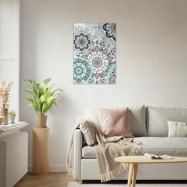 Little Squiffy Print Material 70x100 cm / 28x40″ / Vertical Mandala Heavens Canvas Wall Art