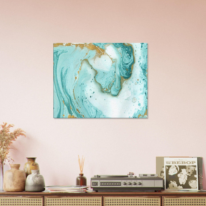 Little Squiffy Print Material 60x75 cm / 24x30″ / Horizontal Twilight Beach Marble Canvas Wall Art