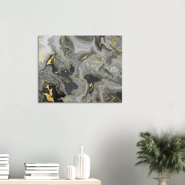 Little Squiffy Print Material 60x75 cm / 24x30″ / Horizontal Kiamas Black Marble Canvas Wall Art