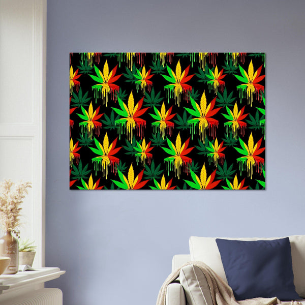 Little Squiffy Print Material 70x100 cm / 28x40″ / Horizontal Drip Mary Jane Canvas Wall Art