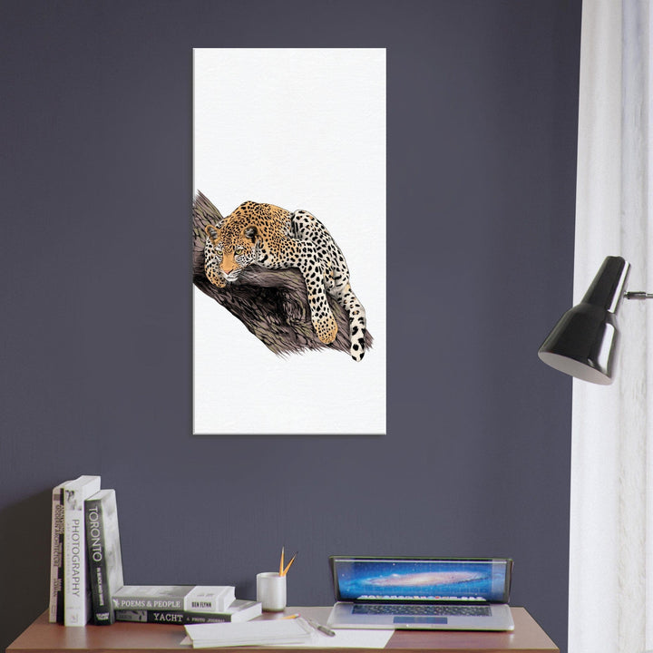Little Squiffy Print Material 50x100 cm / 20x40″ / Vertical Leopardess Canvas Wall Art