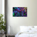 Marble Print Material 50x75 cm / 20x30″ / Horizontal Neon Psychedelic Marble Canvas Wall Art