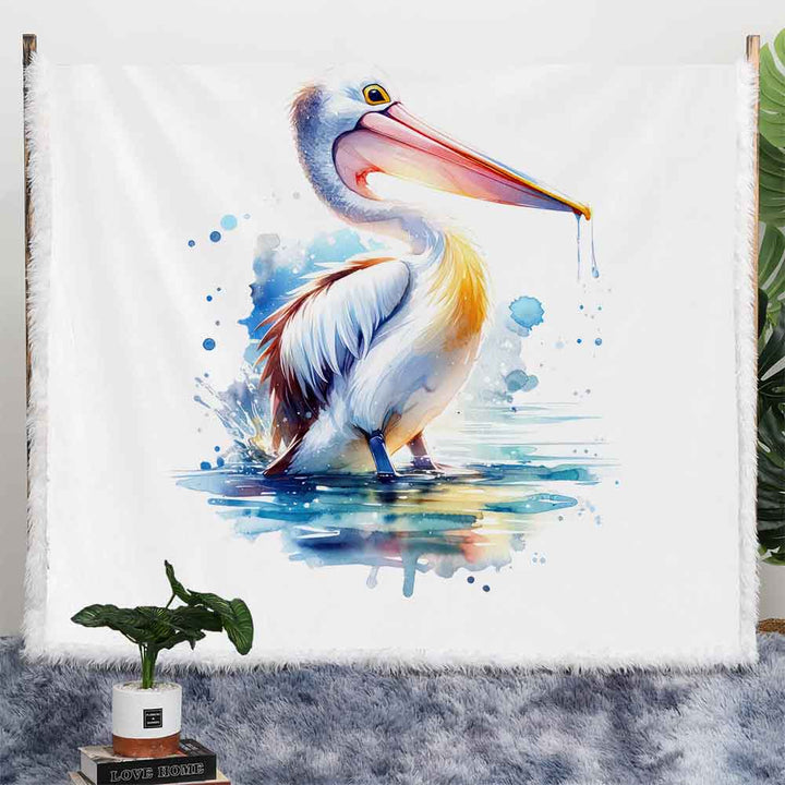 Aussie Pelican Plush Sherpa Blankets Aussie Pelican Blanket