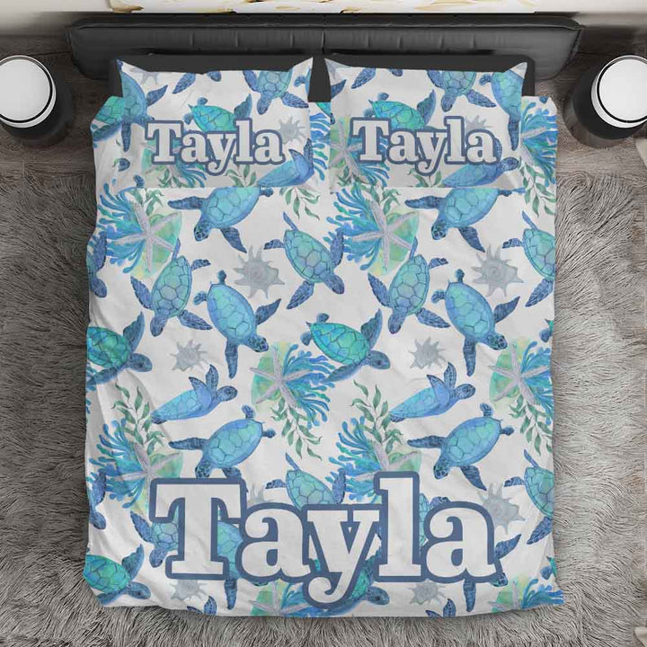 Baby Turtles Baby Turtles Personalised Doona Cover Set