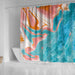 Marble Bell's Beach Marble Shower Curtain