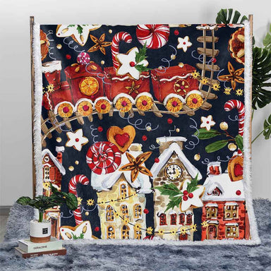 Christmas Holiday Plush Sherpa Blankets Christmas Holiday Blanket