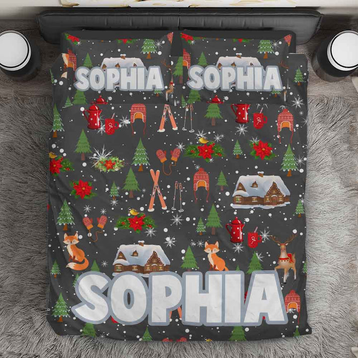 Christmas Joy Christmas Joy Personalised Doona Cover Set