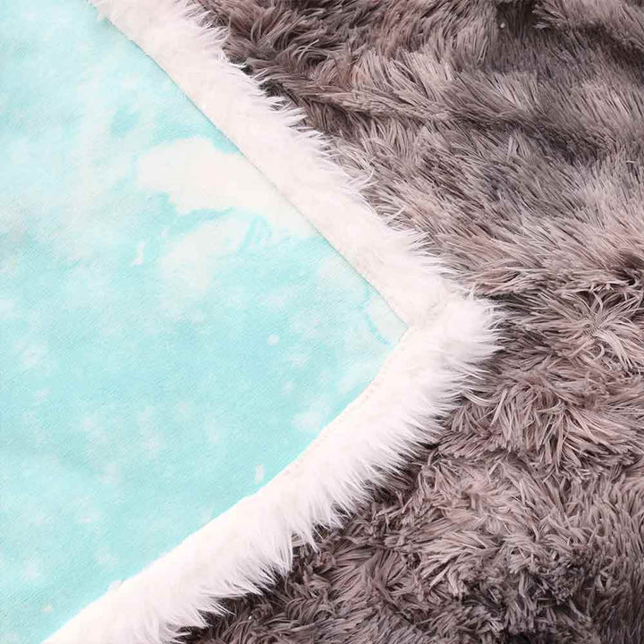 Marble Plush Sherpa Blankets Cossies Beach Blanket