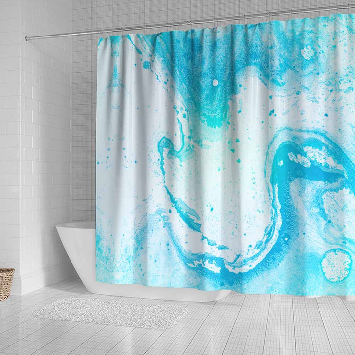 Marble Cossies Beach Shower Curtain