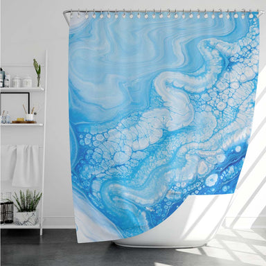 Marble Eagle Bay Marble Shower Curtain
