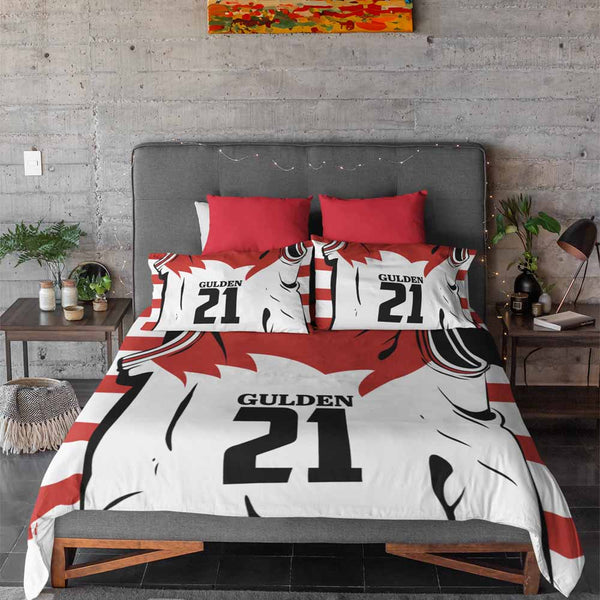 Personalised Football Swans Jersey Personalised Quilt Cover Set