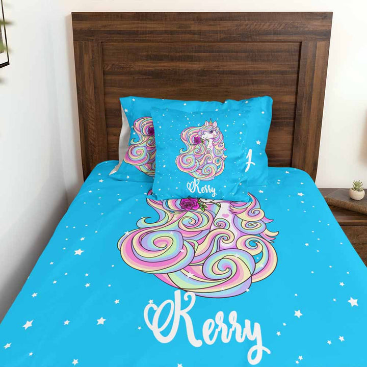 Personalised Magical Unicorn Personalised Quilt Cover Set