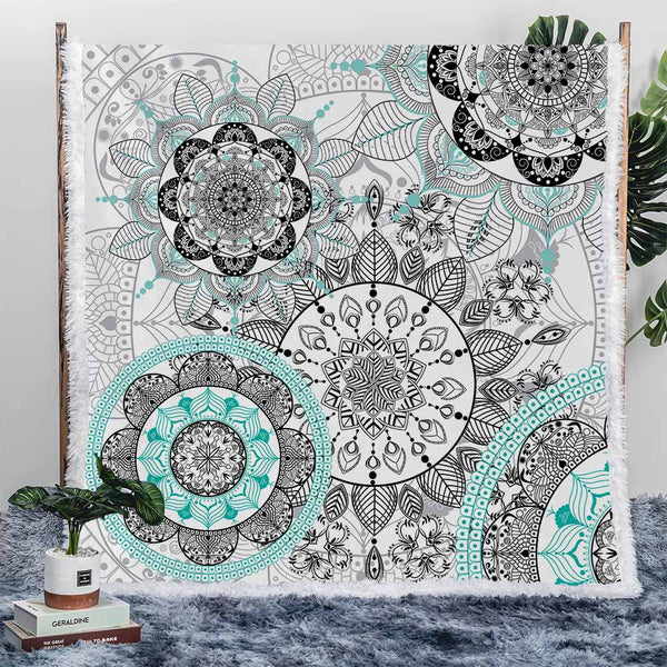 Mandala Heavens Plush Sherpa Blankets Mandala Heavens Blanket