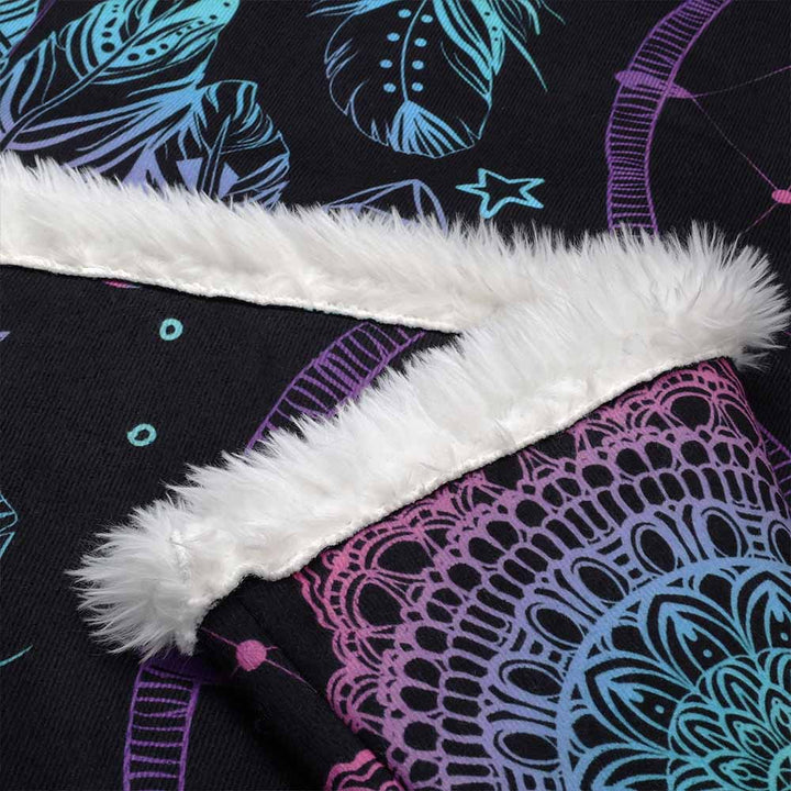 Mystical Dreamcatcher Plush Sherpa Blankets Mystical Dreamcatcher Blanket