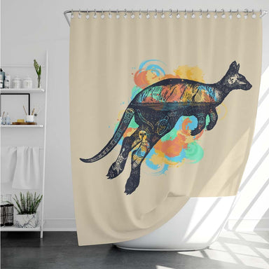 Outback Kangaroo Outback Kangaroo Shower Curtain
