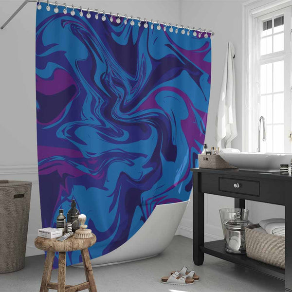 Marble Pfeiffer Beach Marble Shower Curtain