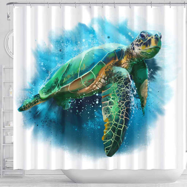 Queen Of Turtles Queen Of Turtles Shower Curtain