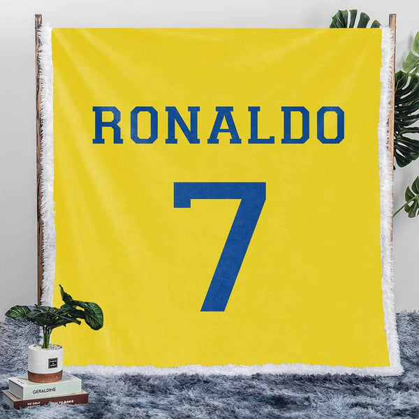 Personalised Plush Sherpa Blankets Soccer 2.0 Personalised Blanket