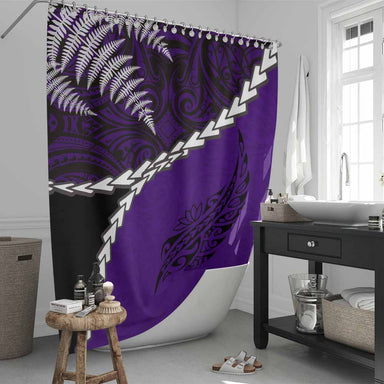 Tribal Warrior Tribal Warrior Purple Shower Curtain