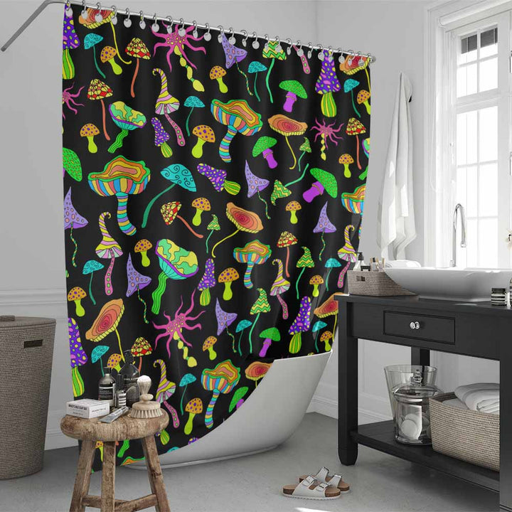 Trippy Mushrooms Trippy Mushrooms Shower Curtain