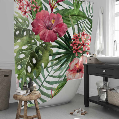 Tropical Hibiscus Tropical Hibiscus Shower Curtain