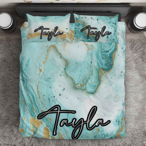 Marble Twilight Beach Marble Personalised Doona Cover Set