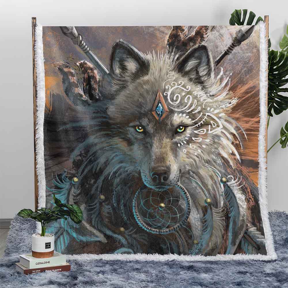 Wolf Warrior Wolf Warrior Blanket