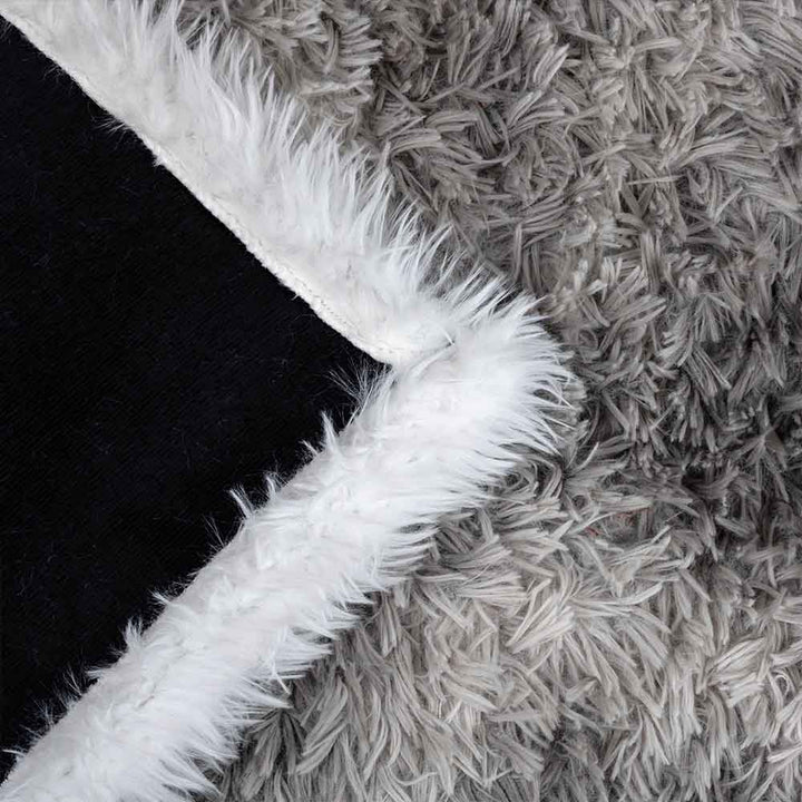 Grey Wolf And Pup Plush Sherpa Blankets Galaxy Wolf Blanket