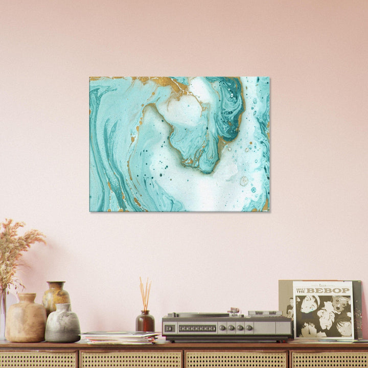 Little Squiffy Print Material 60x80 cm / 24x32″ / Horizontal Twilight Beach Marble Canvas Wall Art