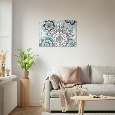 Little Squiffy Print Material 70x100 cm / 28x40″ / Horizontal Mandala Heavens Canvas Wall Art
