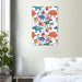 Little Squiffy Print Material 60x90 cm / 24x36″ / Vertical Floral Dinosaurs Canvas Wall Art