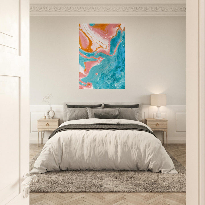 Little Squiffy Print Material 70x100 cm / 28x40″ / Vertical Bell's Beach Marble Canvas Wall Art