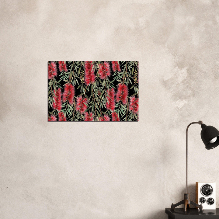 Little Squiffy Print Material 50x75 cm / 20x30″ / Horizontal Australian Bottle Brush Flower Canvas Wall Art