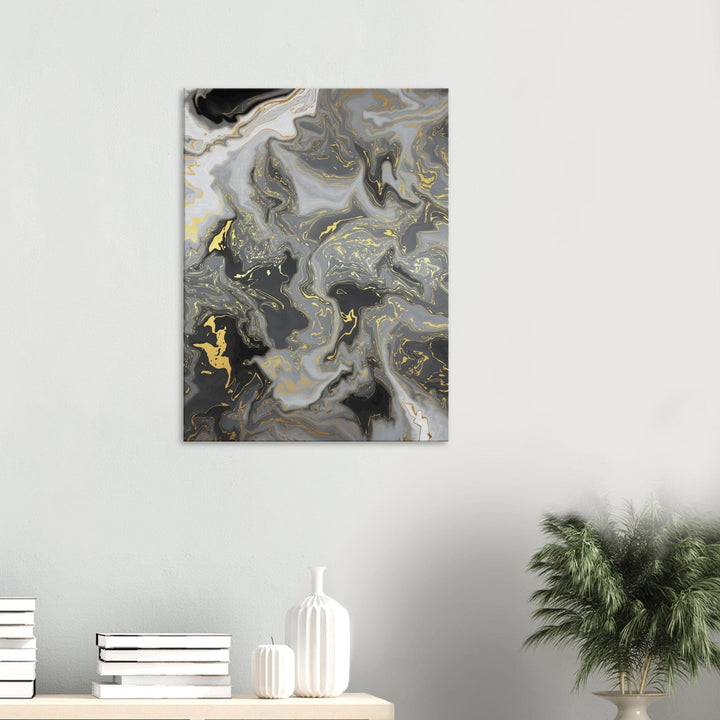 Little Squiffy Print Material 60x80 cm / 24x32″ / Vertical Kiamas Black Marble Canvas Wall Art