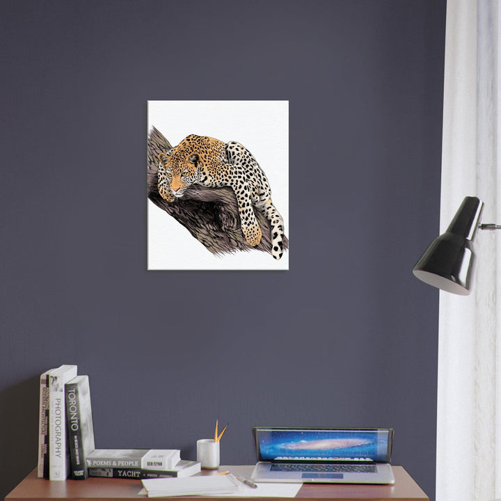 Little Squiffy Print Material 50x60 cm / 20x24″ / Vertical Leopardess Canvas Wall Art