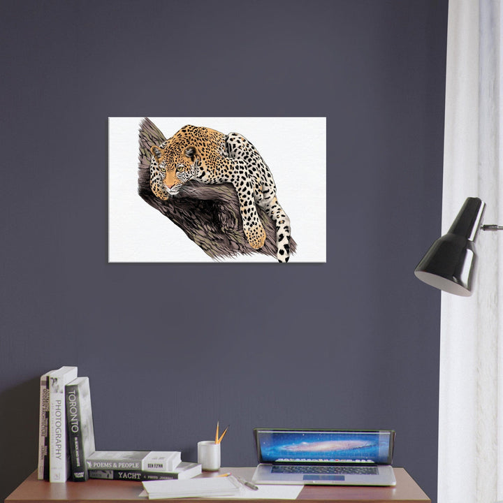 Little Squiffy Print Material 50x75 cm / 20x30″ / Horizontal Leopardess Canvas Wall Art